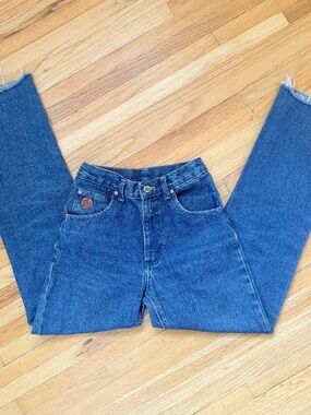 👖 Vintage 90s Western Straight-Leg Blue Jeans